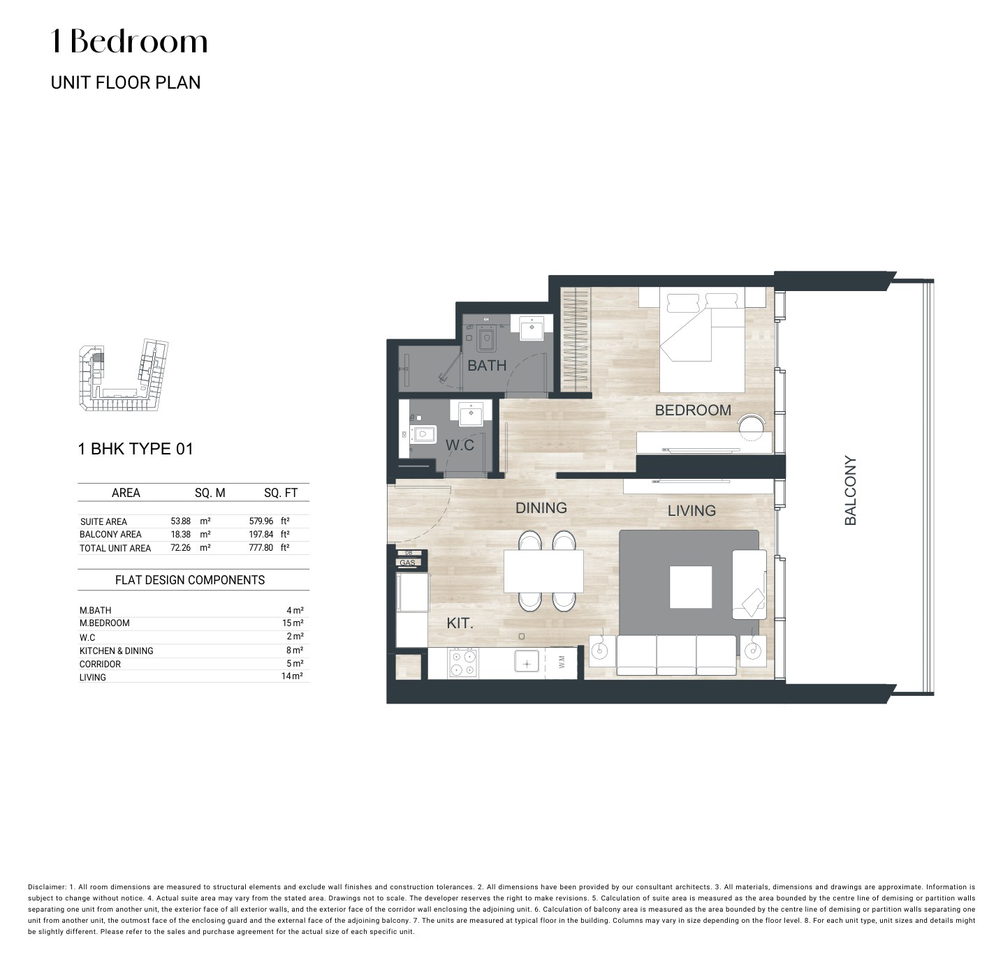1 Bedroom