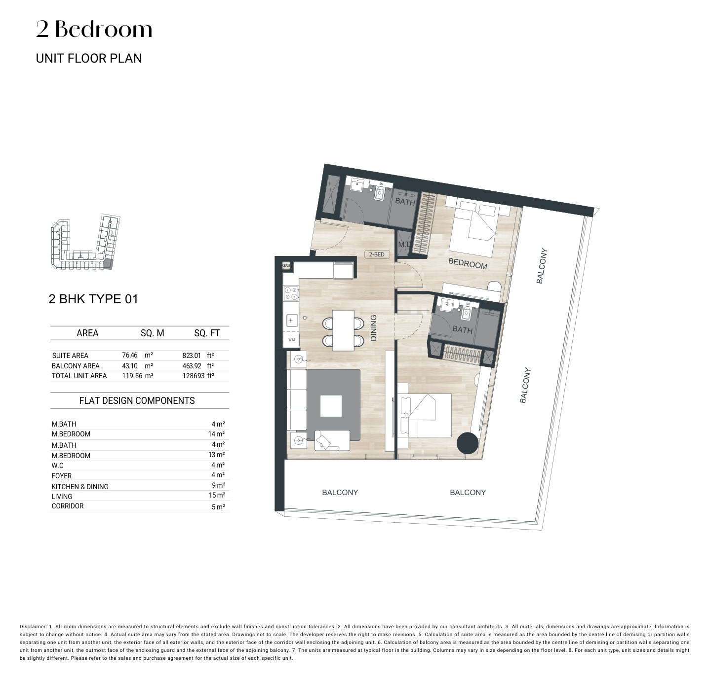 2 Bedroom