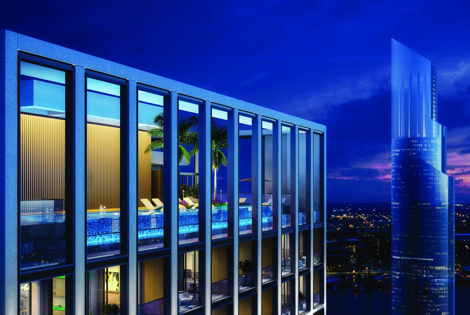 Dach-Fitnessstudio & Terrasse