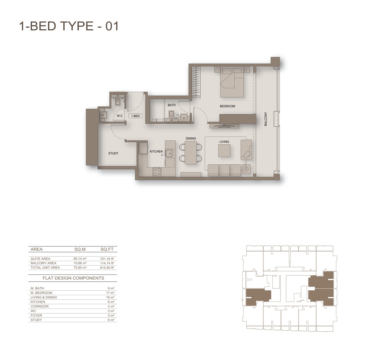 1 Schlafzimmer