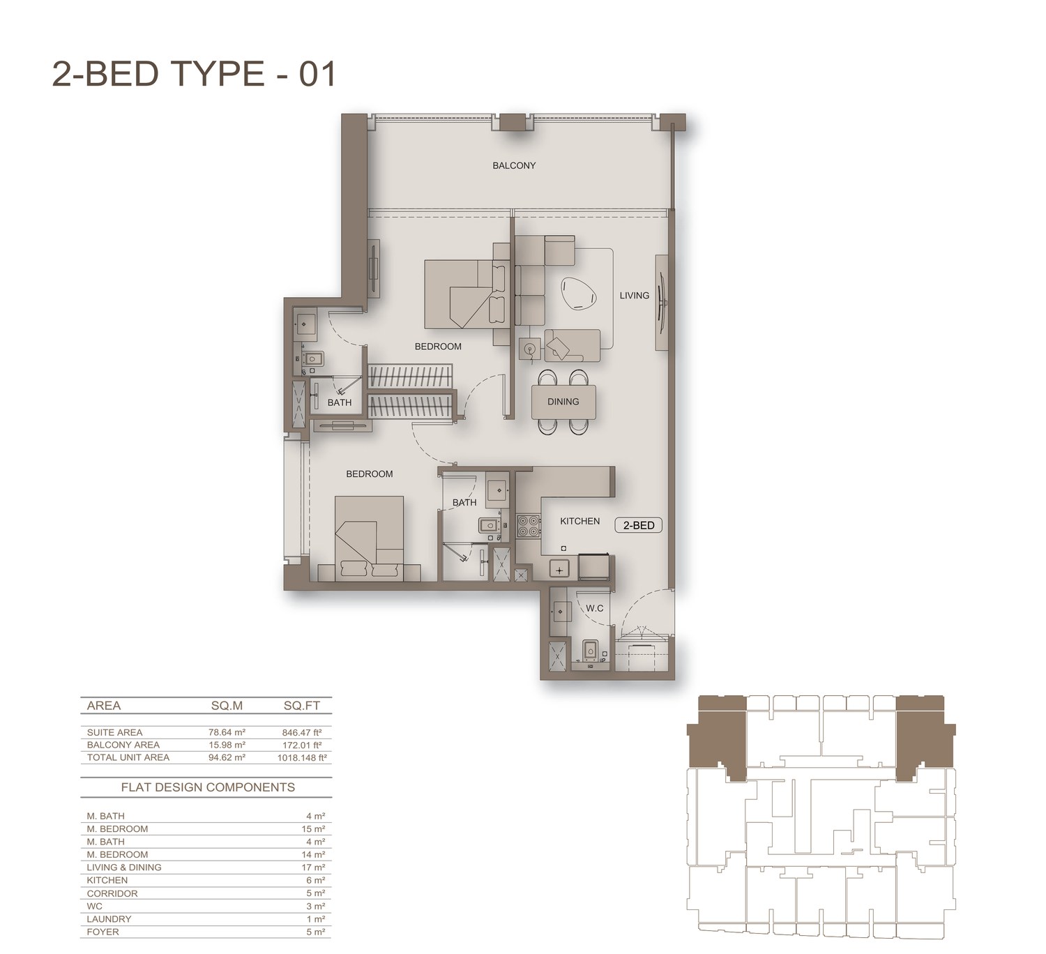 2 Schlafzimmer