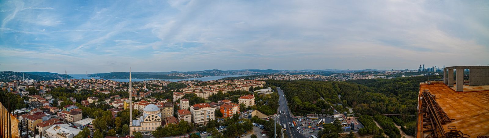 JW Marriott Residences Tarabya aerial over the Bosphorus
