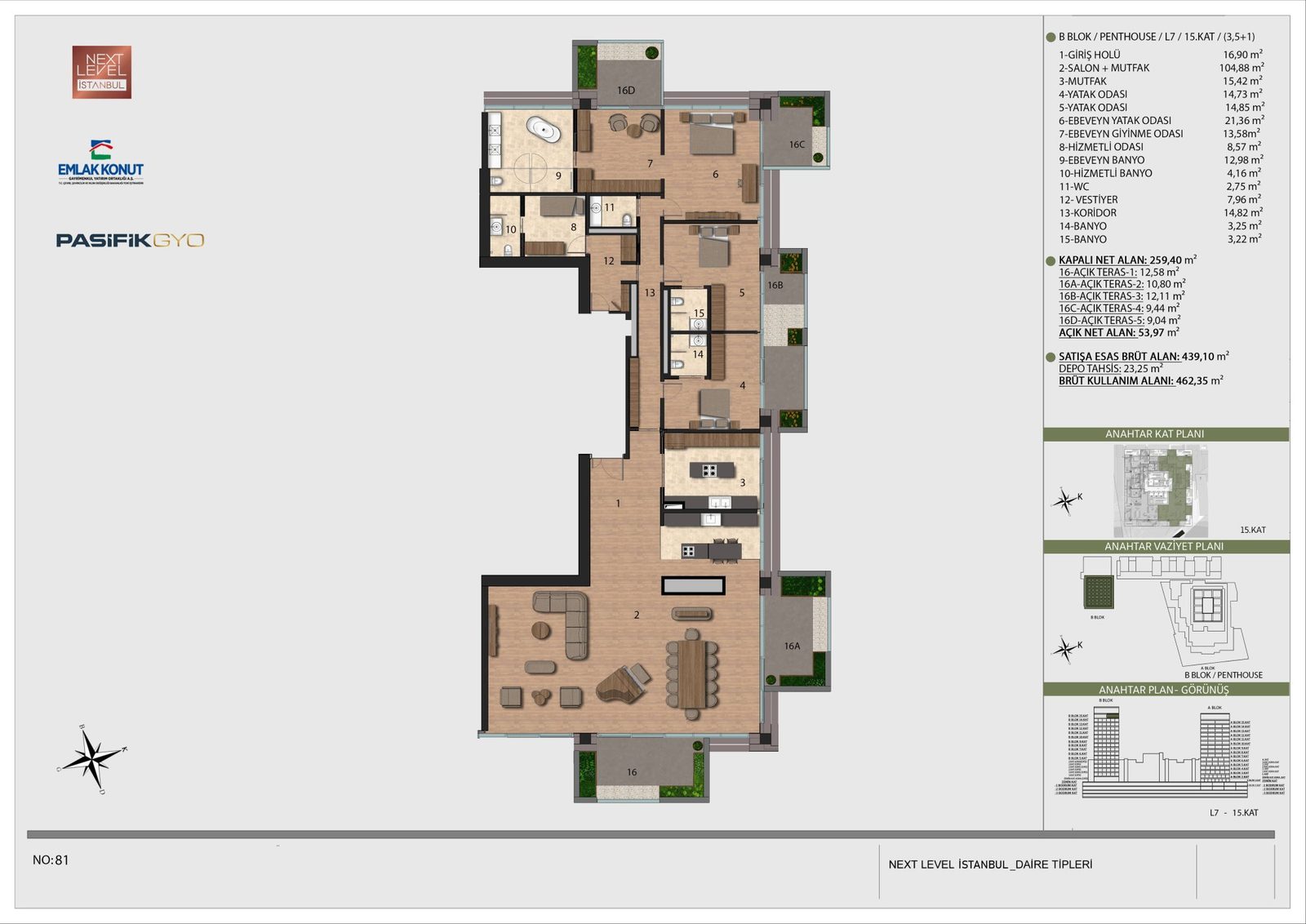 Penthouse plan